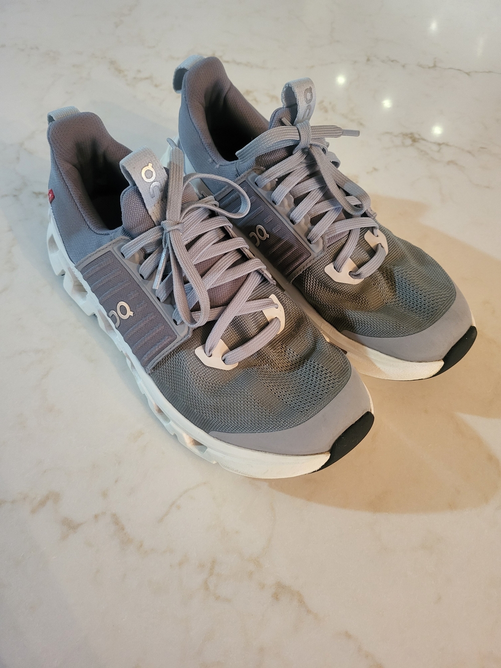 On Running Women’s Athletic Sneakers in Gray and White